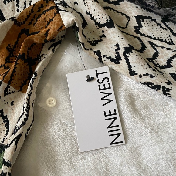 NEW Nine West Snakeskin Print Midi Size XS - Picture 9 of 9